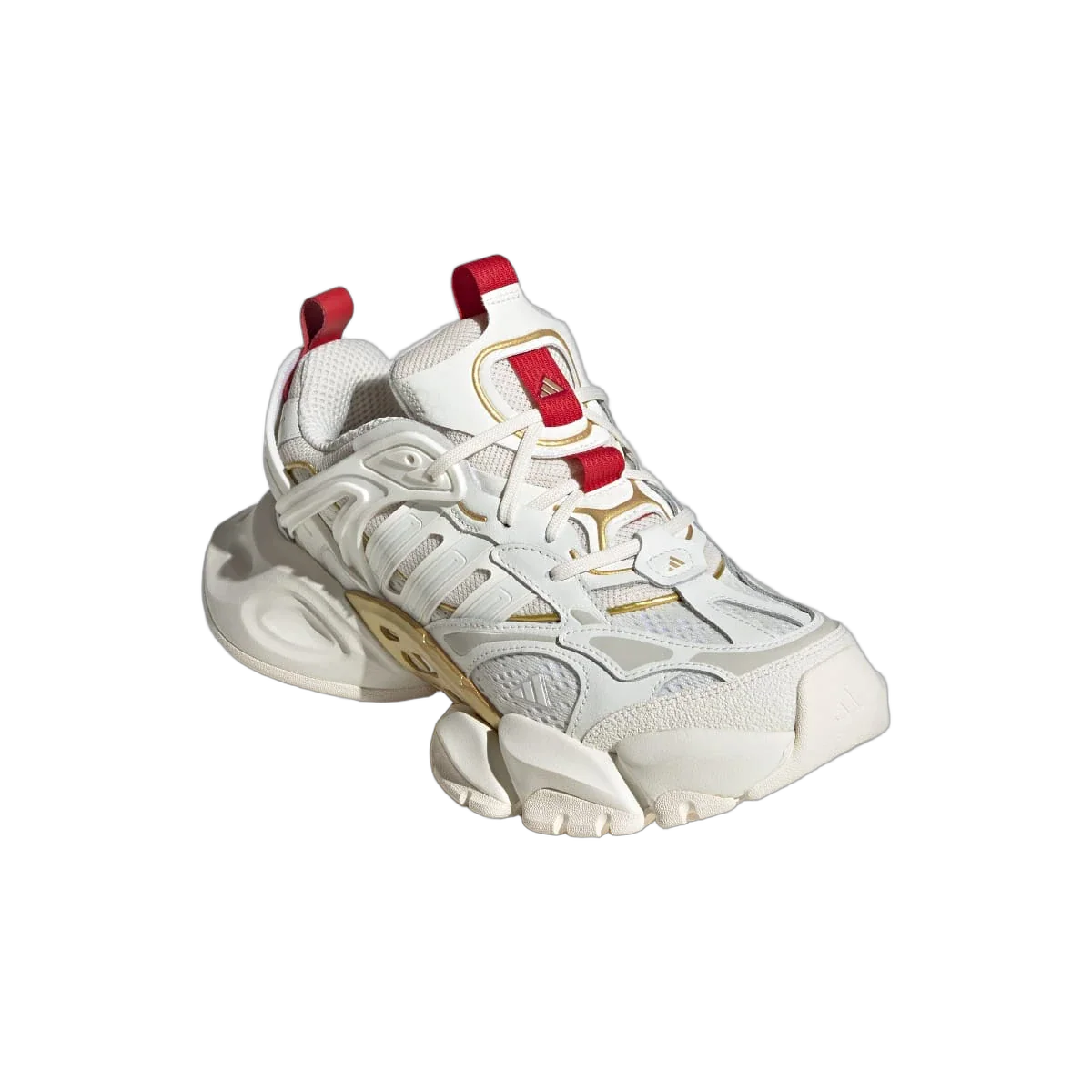 Adidas XLG Runner Deluxe Off White Gold Metallic Red