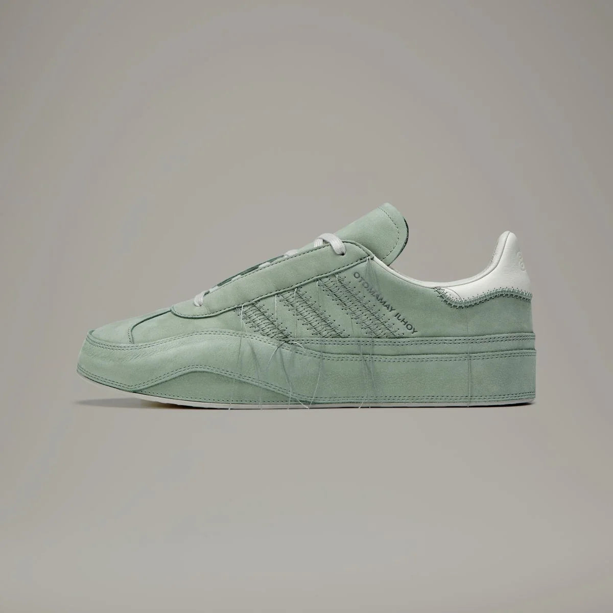 Adidas Y-3 Gazelle Silver Green Off White Light Brown