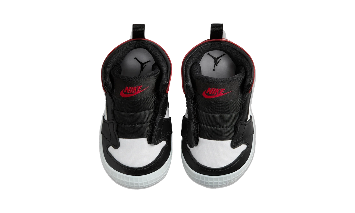Air Jordan 1 Crib Bootie Black Toe Reimagined (I)
