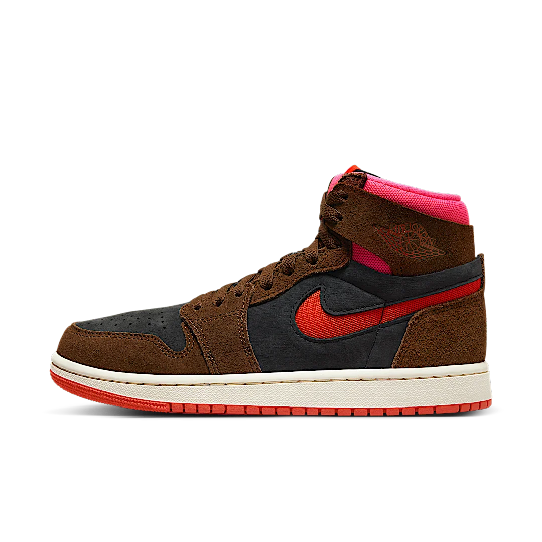 Air Jordan 1 High Zoom Air CMFT 2 Cacao Wow Picante Red, Cacao Wow/Picante Red/Black/Hyper Pink/Sail (DV1305-206)