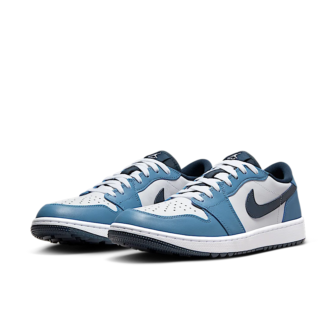 Air Jordan 1 Low Golf White Aegean Storm, White/Armory Navy-Aegean Storm-White (DD9315-115)