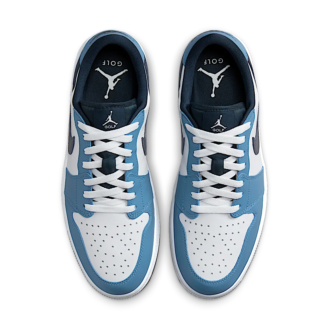 Air Jordan 1 Low Golf White Aegean Storm, White/Armory Navy-Aegean Storm-White (DD9315-115)