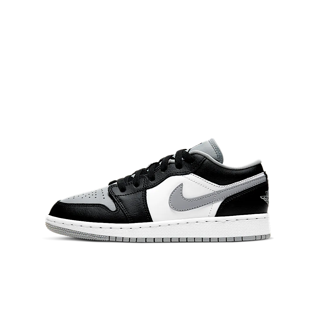 Air Jordan 1 Low Grey Toe, Black/Black-Light Smoke Grey-White (553560-039)