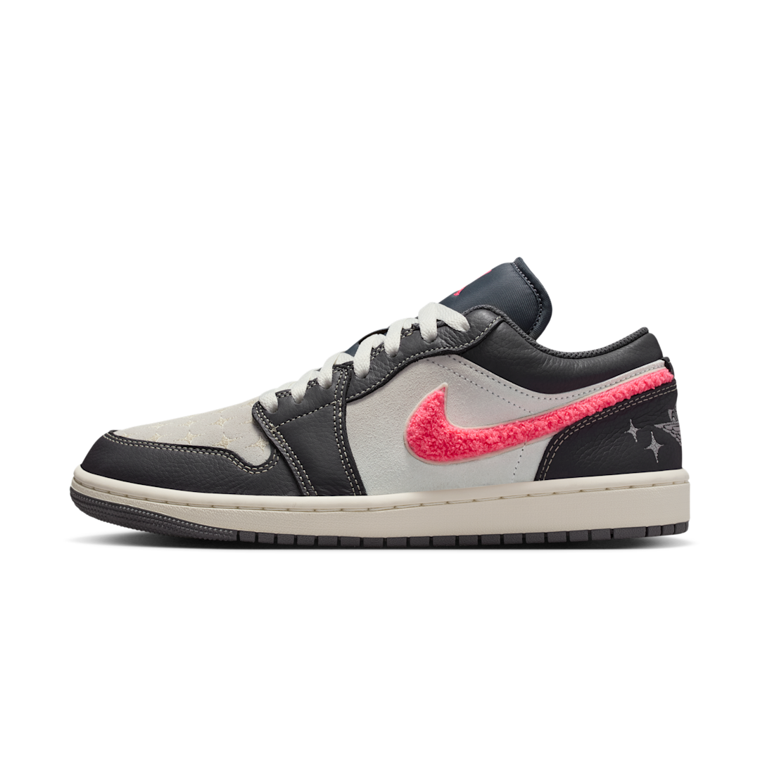Air Jordan 1 Low Light Graphite Hot Punch
