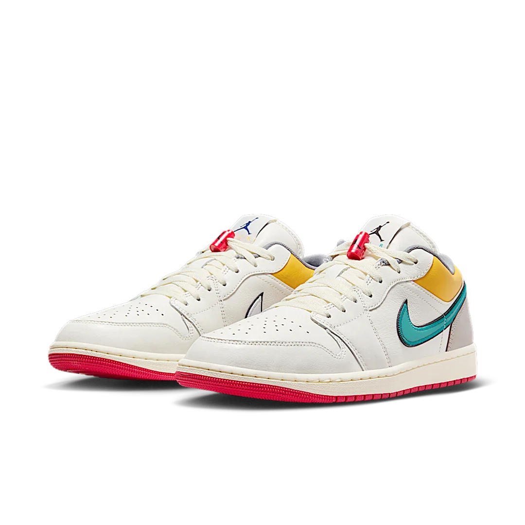 Air Jordan 1 Low PRM Sail Cashmere, Sail/Cashmere/College Grey/Brave Blue (HV4511-133)