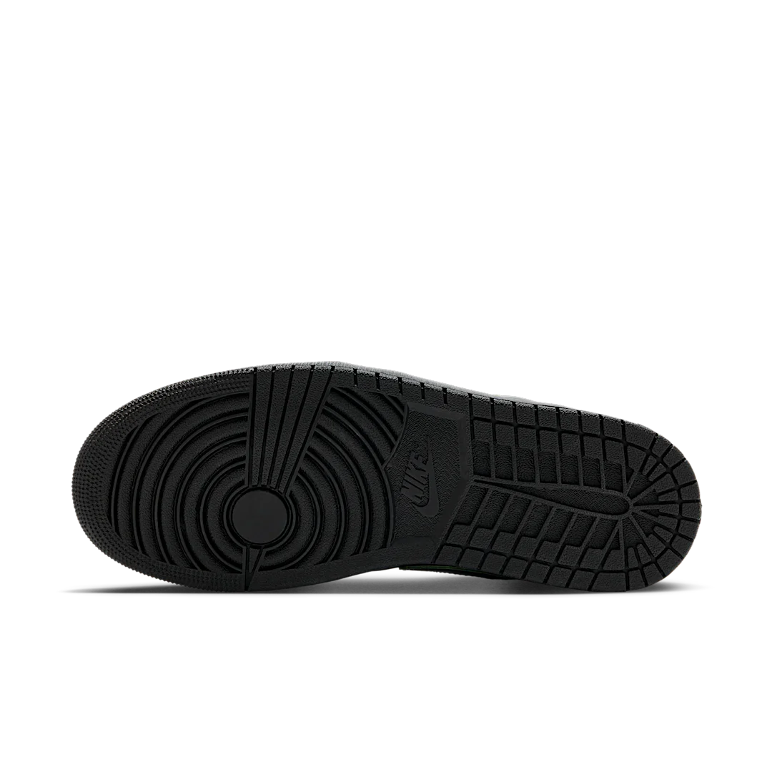 Air Jordan 1 Low SE Black Cat Mascot, Black/Vapor Green (HM3690-001)