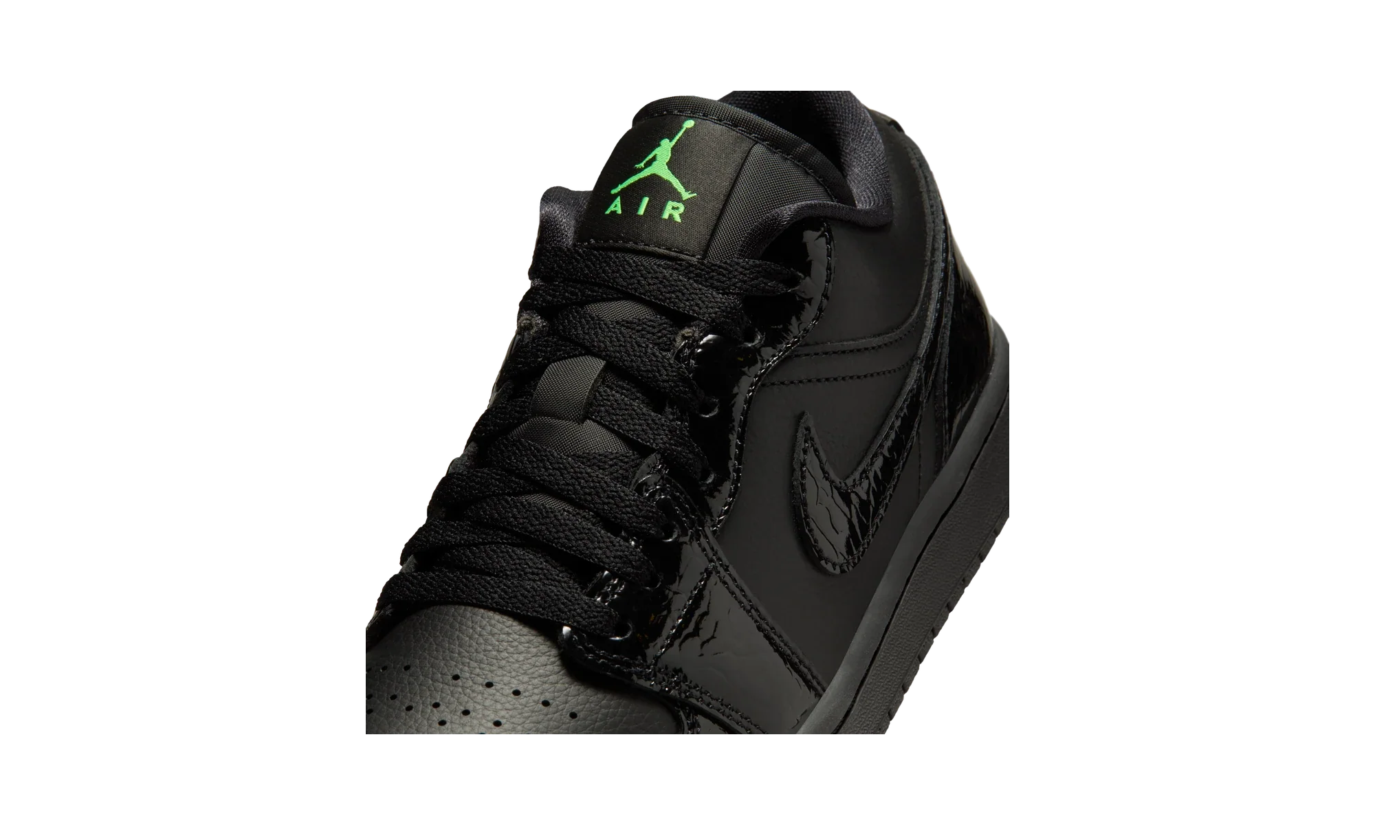 Air Jordan 1 Low SE Black Croc Scream Green