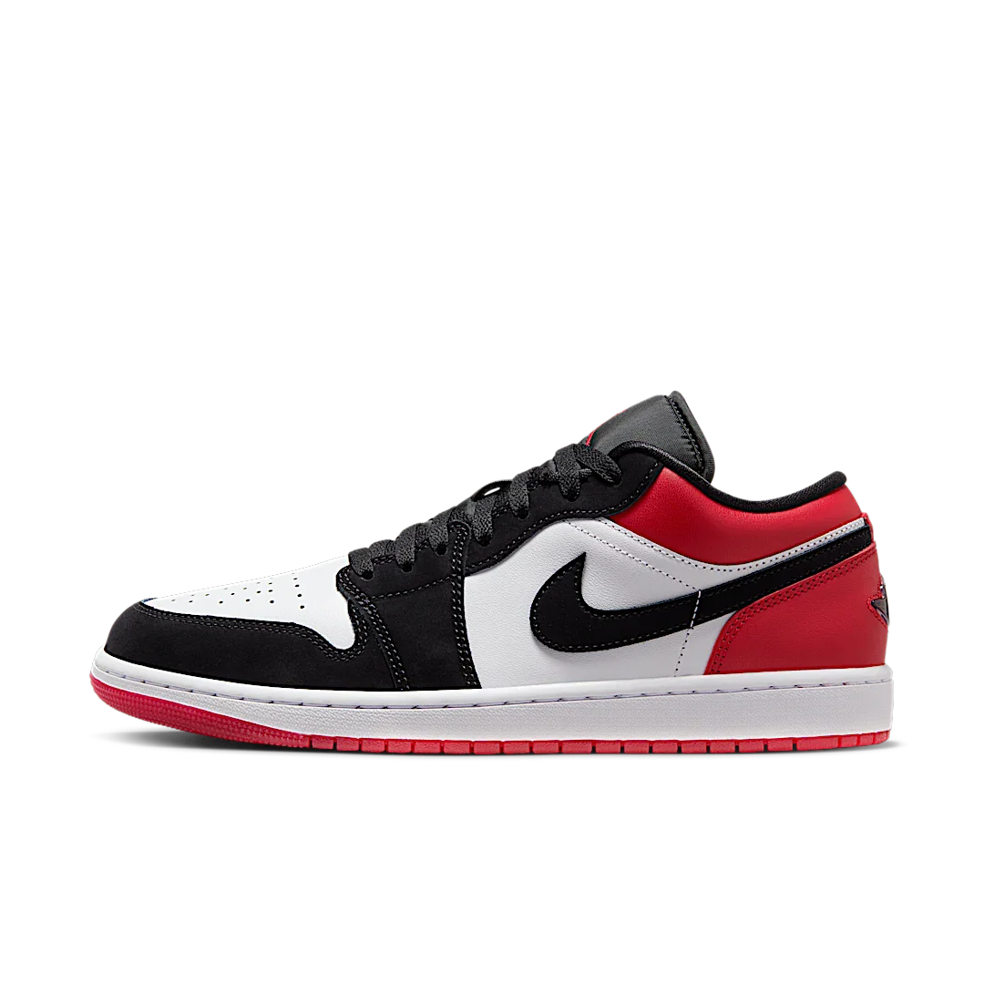 Air Jordan 1 Low SE Black Toe (2025), White/Black/Gym Red (IB8971-106)