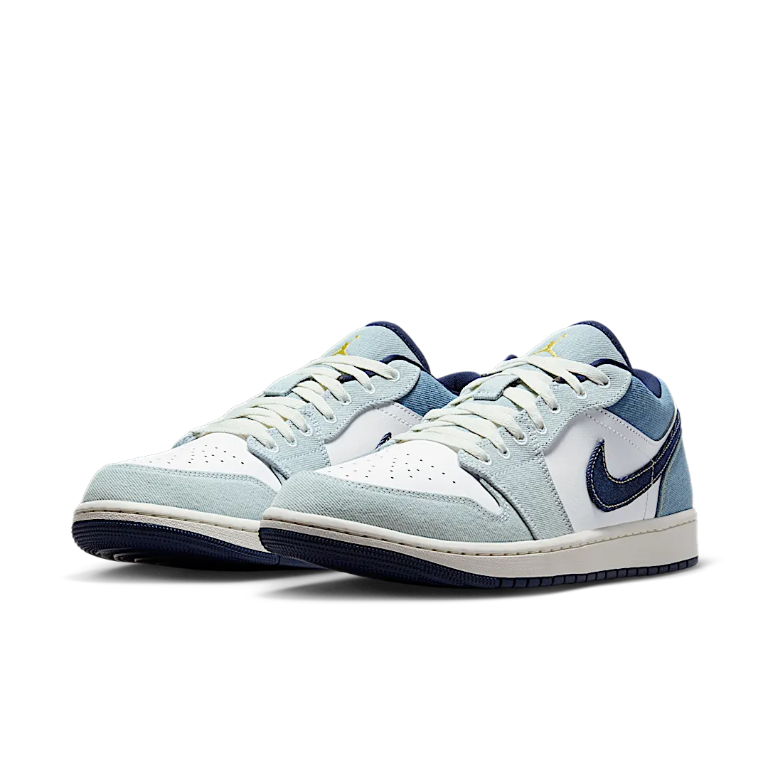 Air Jordan 1 Low SE Denim Star Blue, White/Sail-Star Blue-Midnight Navy (IH0648-141)