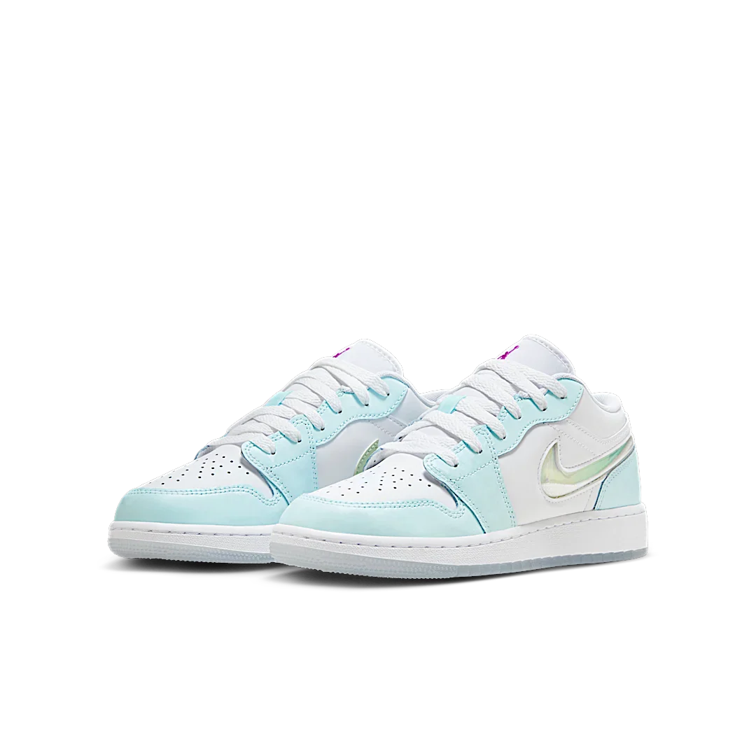 Air Jordan 1 Low SE Glacier Blue, Glacier Blue/Multi-Color/White/Glacier Blue/White/Super Violet (HJ3481-491)