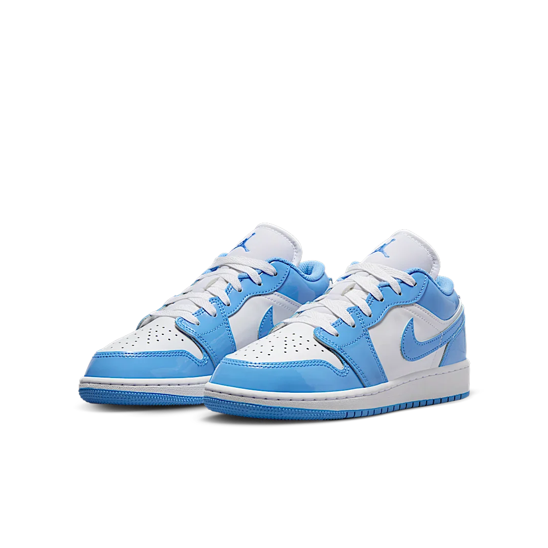 Air Jordan 1 Low SE Legend Blue Patent, White/Legend Blue (FZ3929-114)