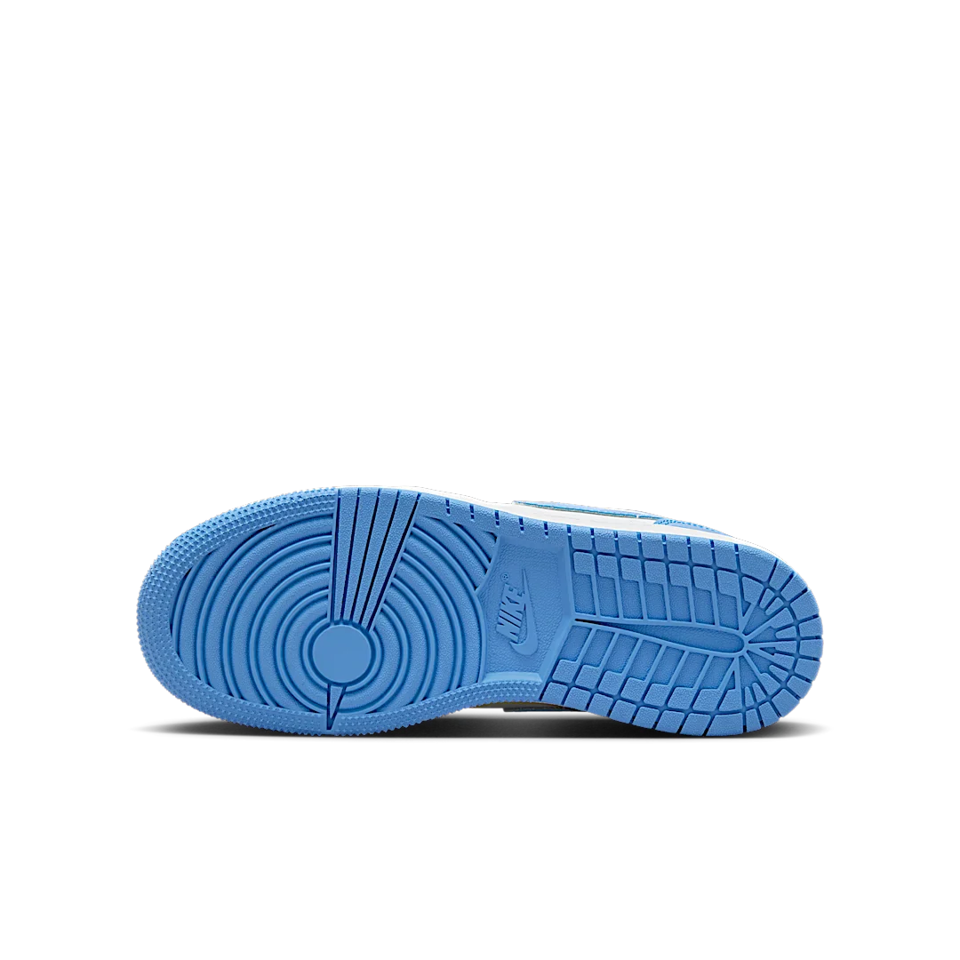 Air Jordan 1 Low SE Legend Blue Patent, White/Legend Blue (FZ3929-114)