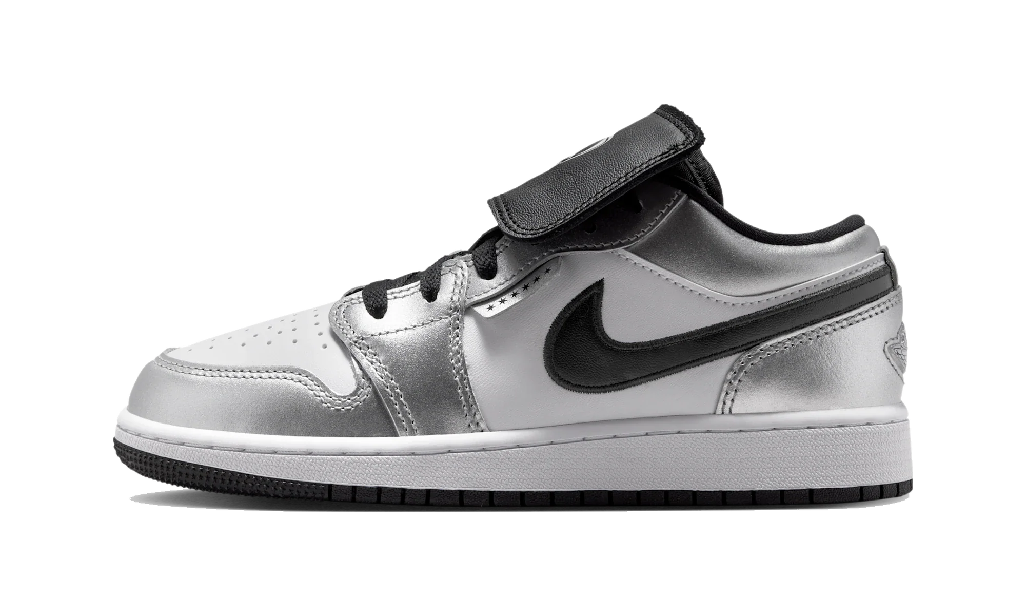 Air Jordan 1 Low SE Metallic Silver Tiempo