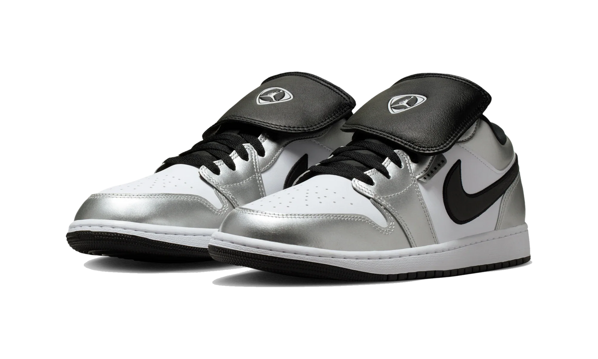 Air Jordan 1 Low SE Metallic Silver Tiempo