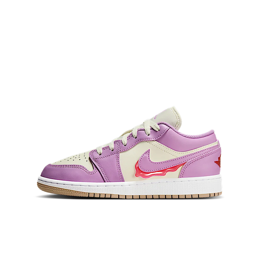 Air Jordan 1 Low SE Peanut Butter & Jelly, Rush Fuchsia/Pale Ivory/Desert/Fusion Red (HJ5961-500)