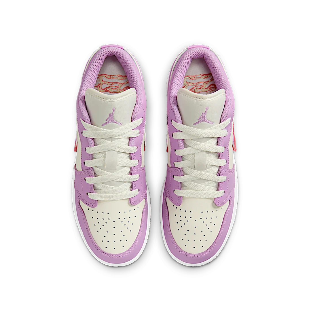 Air Jordan 1 Low SE Peanut Butter & Jelly, Rush Fuchsia/Pale Ivory/Desert/Fusion Red (HJ5961-500)