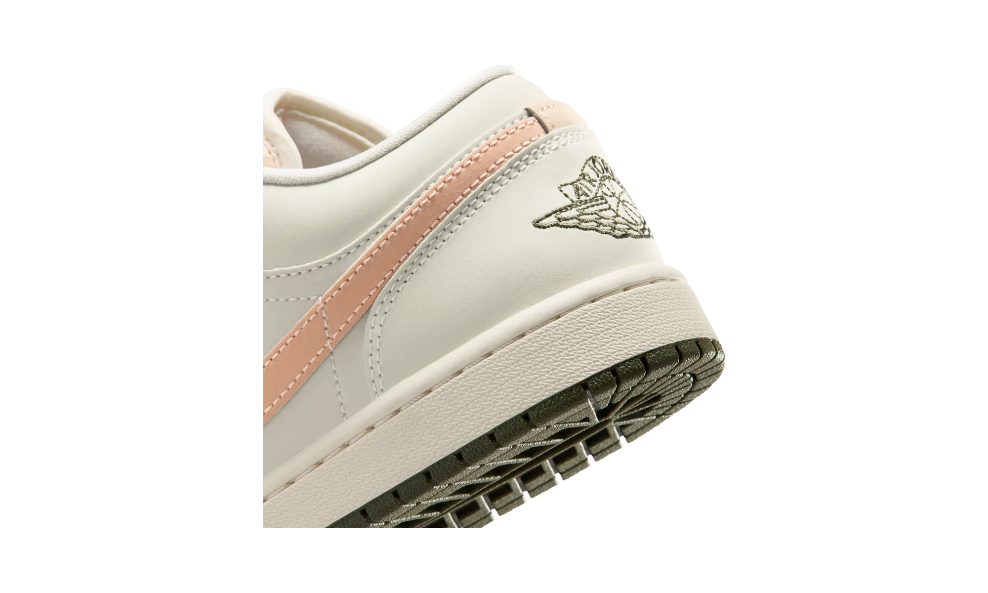 Air Jordan 1 Low Sail Crimson Tint Khaki