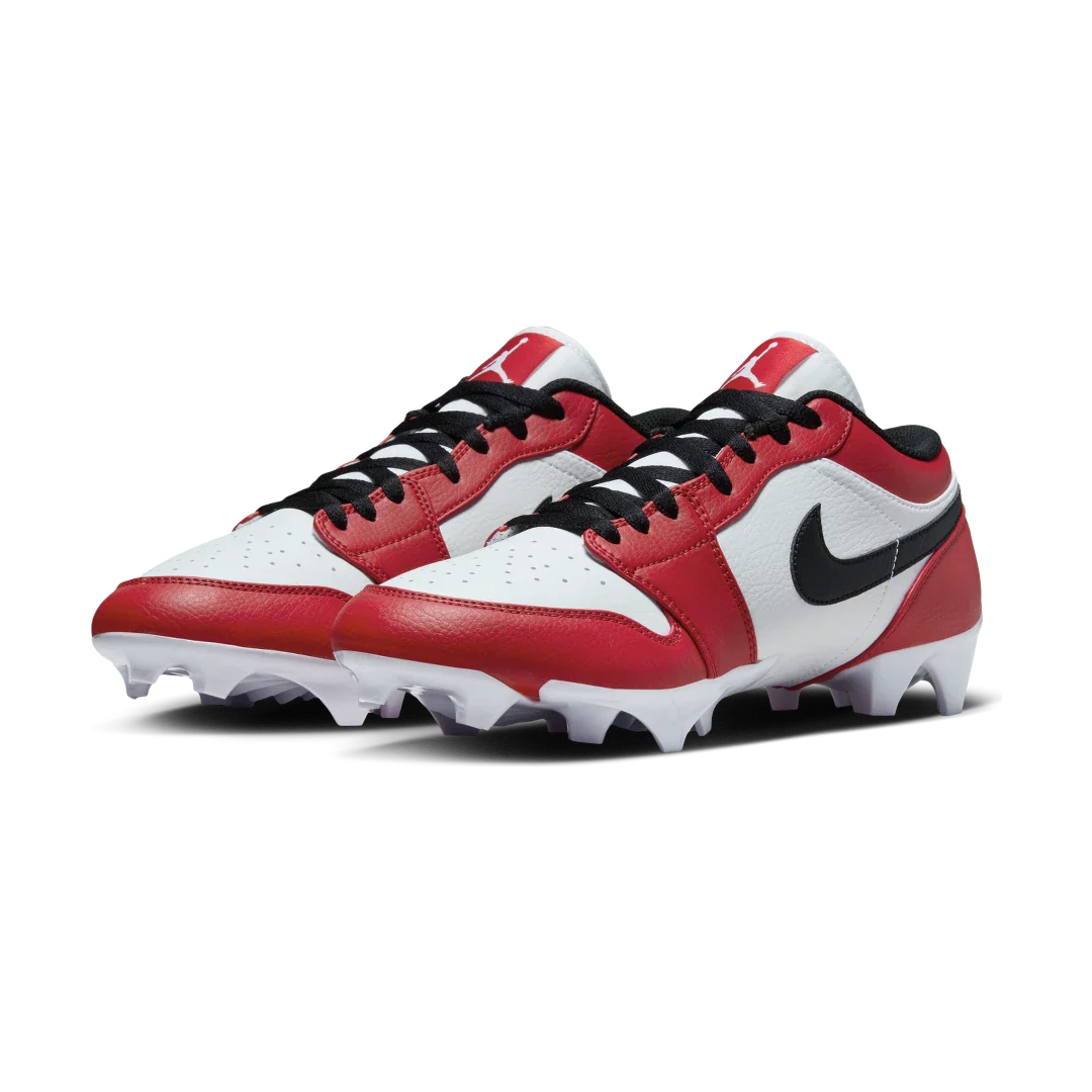Air Jordan 1 Low TD Cleat Chicago (2023), White/Black-University Red (FJ6245-106)