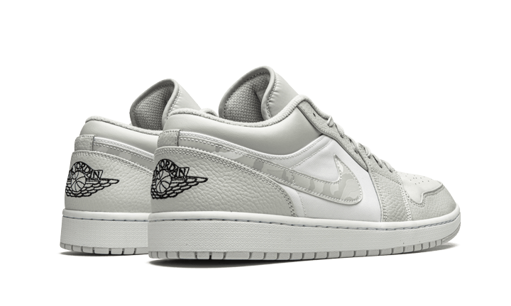 Air Jordan 1 Low White Camo, White/Black-Neutral Grey (DC9036-100 / DD3234-100)