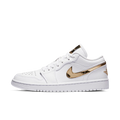 Air Jordan 1 Low White Metallic Gold