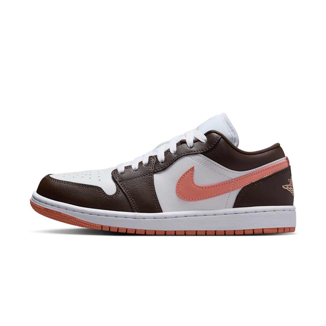 Air Jordan 1 Low White/Baroque Brown/Light Madder Root