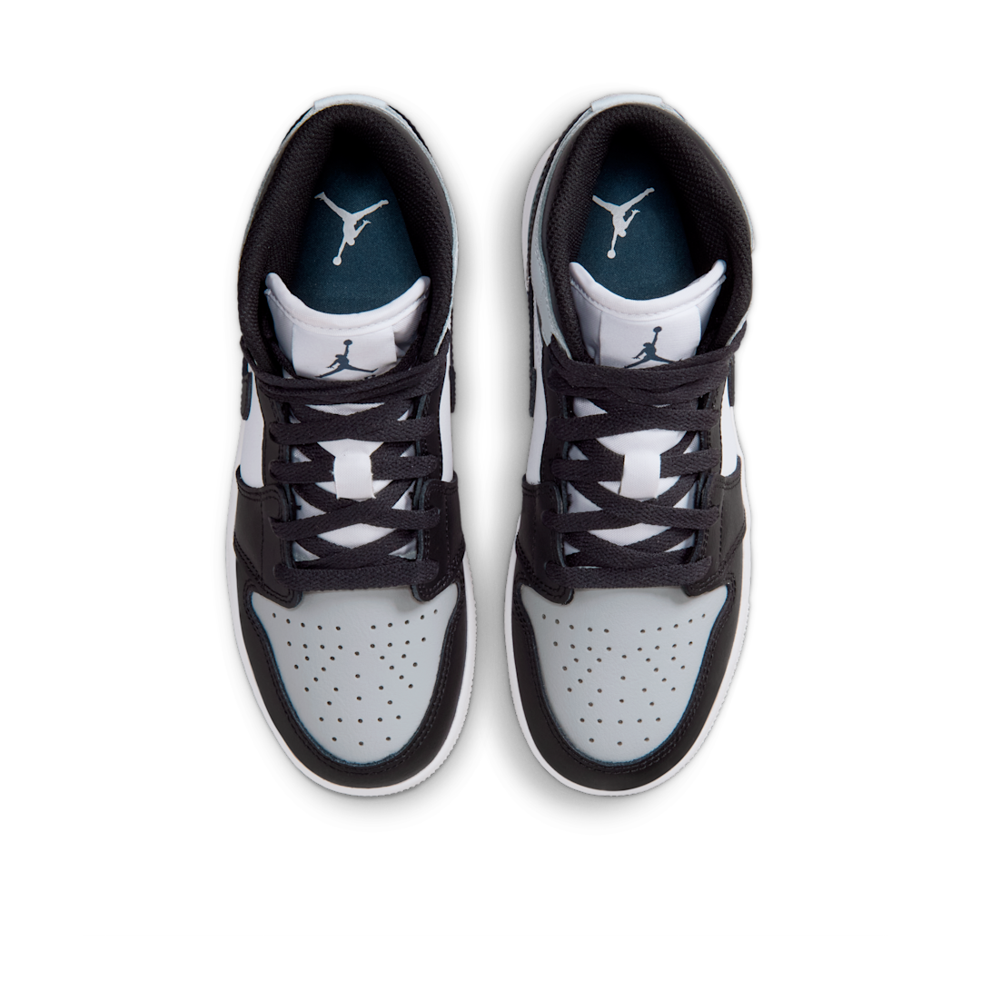 Air Jordan 1 Mid Black Aura Squadron Blue