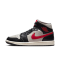 Air Jordan 1 Mid Black College Grey Gym Red