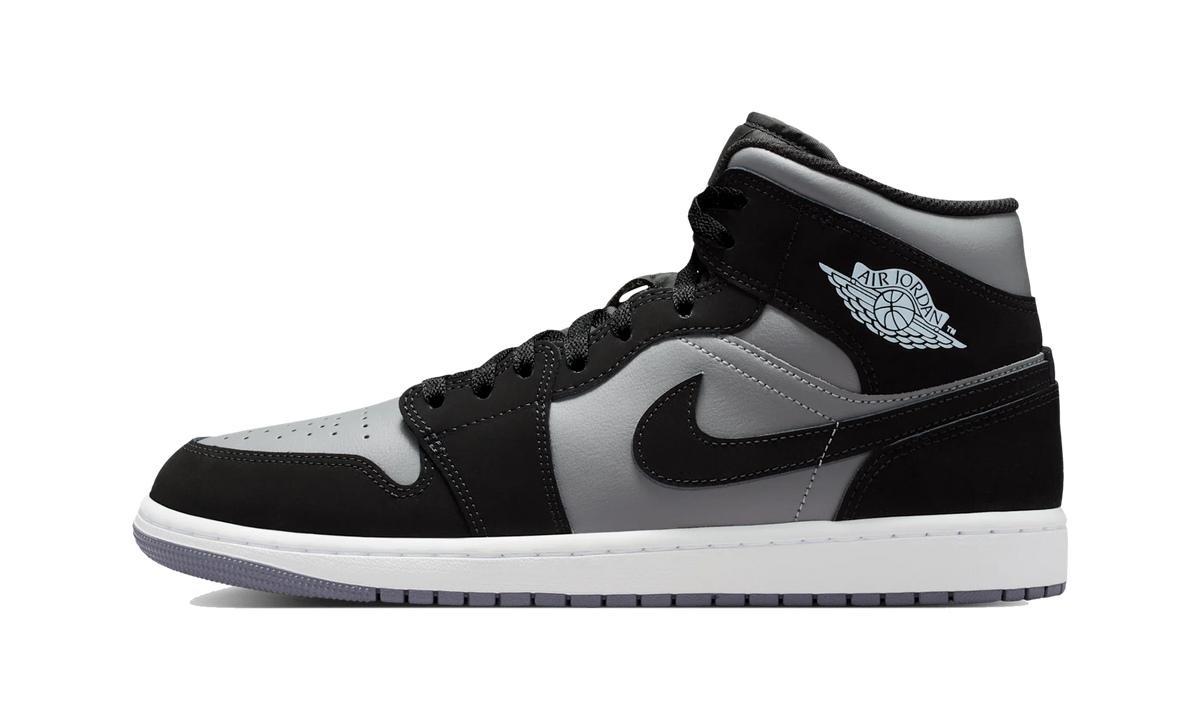 Air Jordan 1 Mid Black Cool Grey Light Armoury Blue