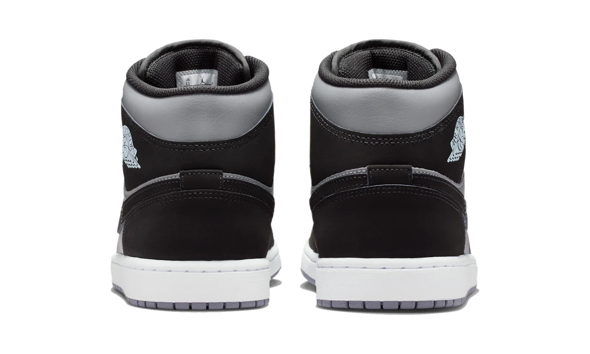 Air Jordan 1 Mid Black Cool Grey Light Armoury Blue
