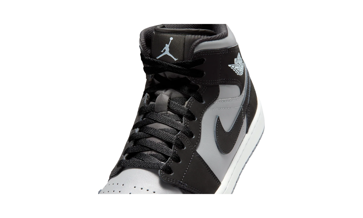 Air Jordan 1 Mid Black Cool Grey Light Armoury Blue