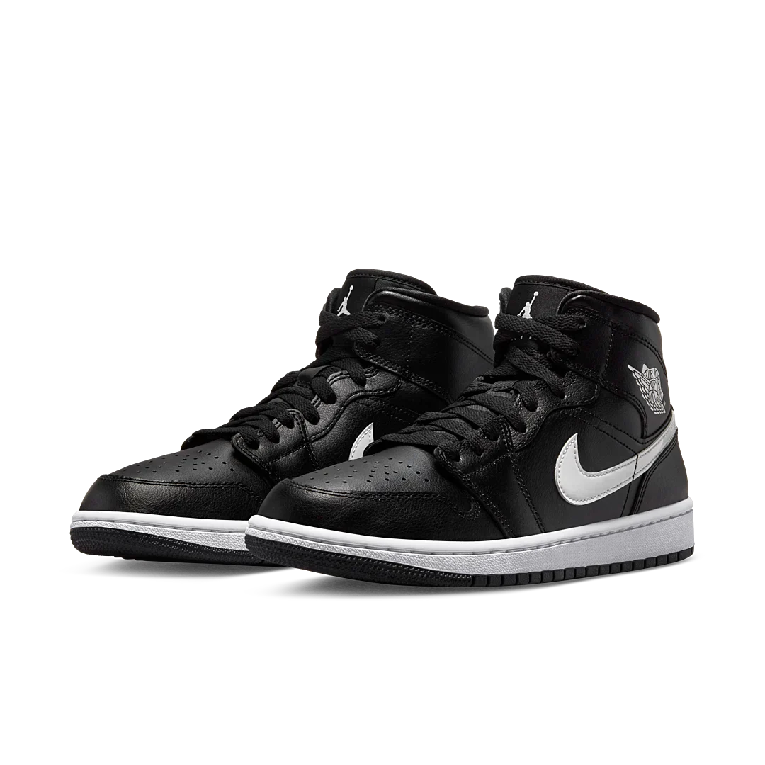 Air Jordan 1 Mid Black White, Black/Black/White (DV0991-001)