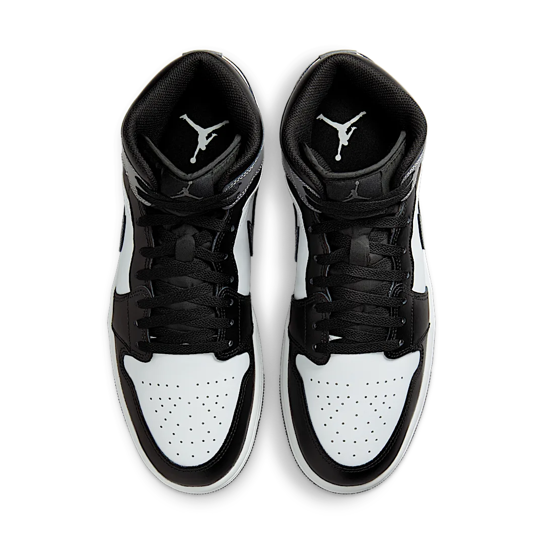 Air Jordan 1 Mid Black White Iron Grey, Black/White/Iron Grey (DQ8426-001 / DQ8423-001)
