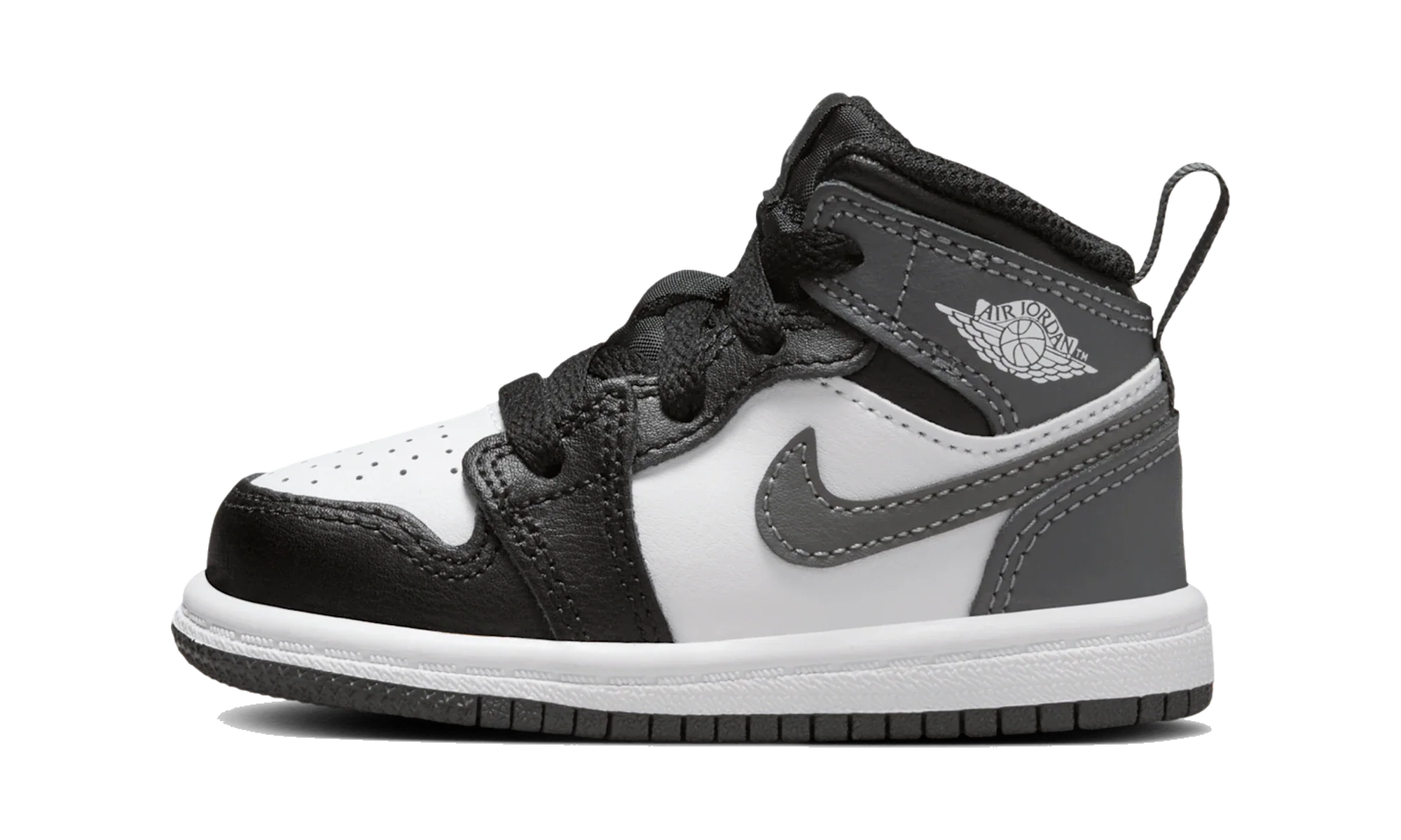 Air Jordan 1 Mid Black White Iron Grey (TD)