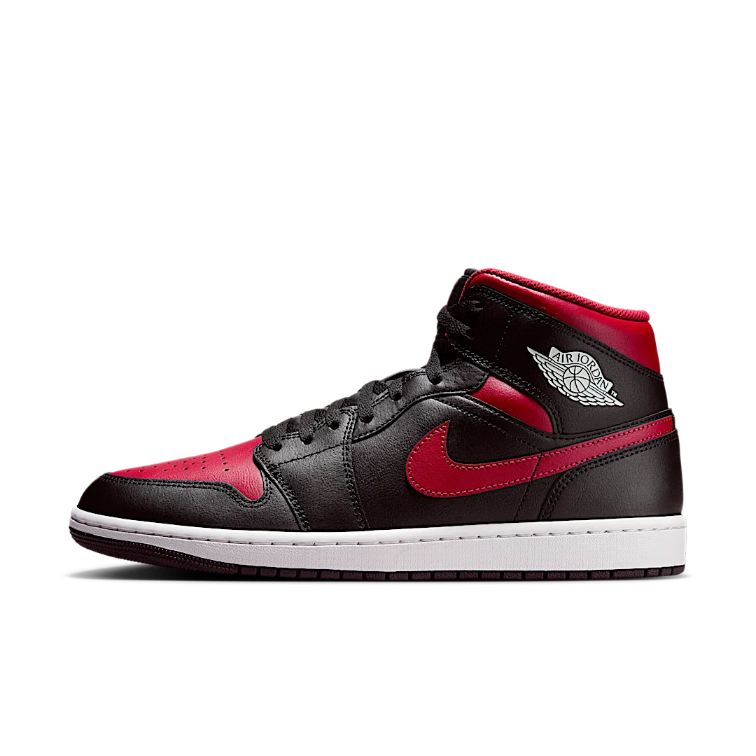 Air Jordan 1 Mid Bred Twist, Black/Varsity Red/Summit White (DQ8426-067)