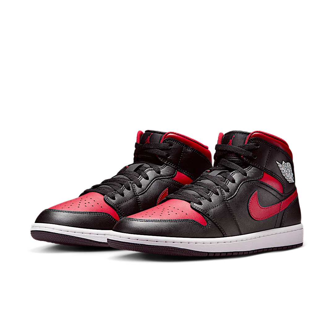 Air Jordan 1 Mid Bred Twist, Black/Varsity Red/Summit White (DQ8426-067)