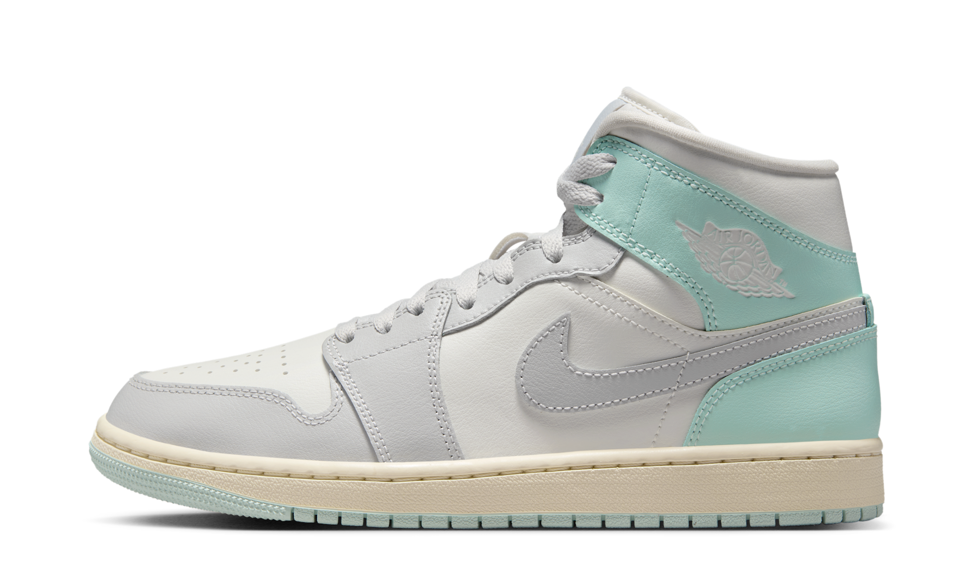 Air Jordan 1 Mid Football Grey Igloo