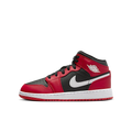 Air Jordan 1 Mid Gym Red Black White Swoosh