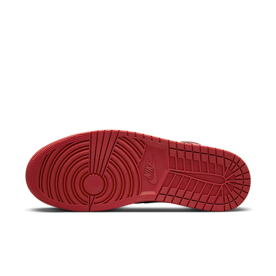 Air Jordan 1 Mid Gym Red Black White (2024), Black/Gym Red/White (DQ8426-061)