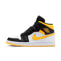 Air Jordan 1 Mid Laser Orange Black
