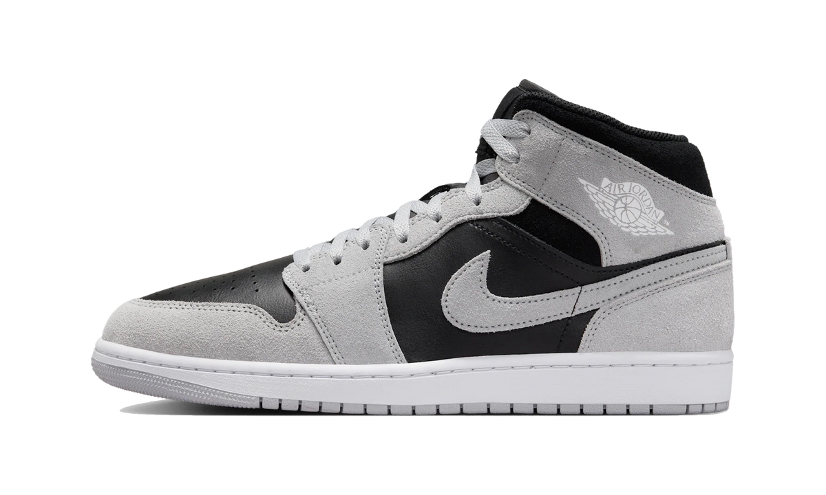 Air Jordan 1 Mid Light Smoke Grey Black