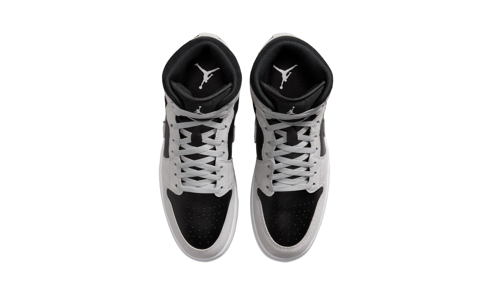 Air Jordan 1 Mid Light Smoke Grey Black