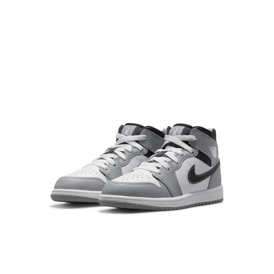 Air Jordan 1 Mid Light Smoke Grey (2022) (PS), Light Smoke Grey/Anthracite/White (640734-078)