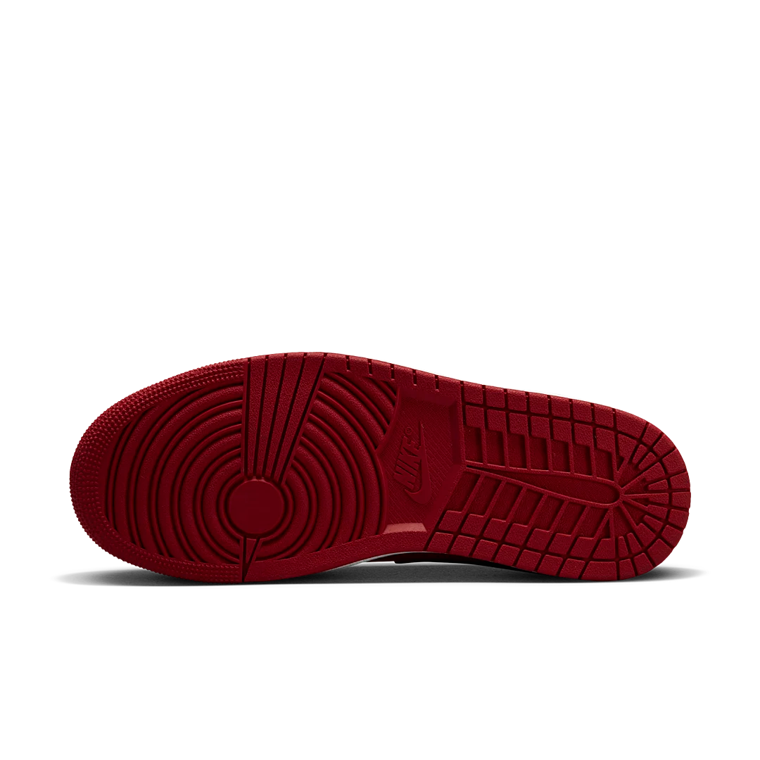 Air Jordan 1 Mid Reverse Bred (2021), Gym Red/White/Black (554724-660 / 554725-660)