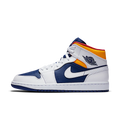 Air Jordan 1 Mid Royal Blue Laser Orange