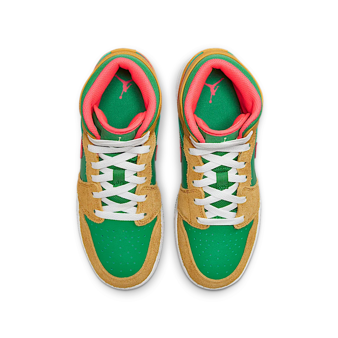 Air Jordan 1 Mid SE Chutney Lucky Green, Chutney/Lucky Green/Celestial Gold (DX4365-700)