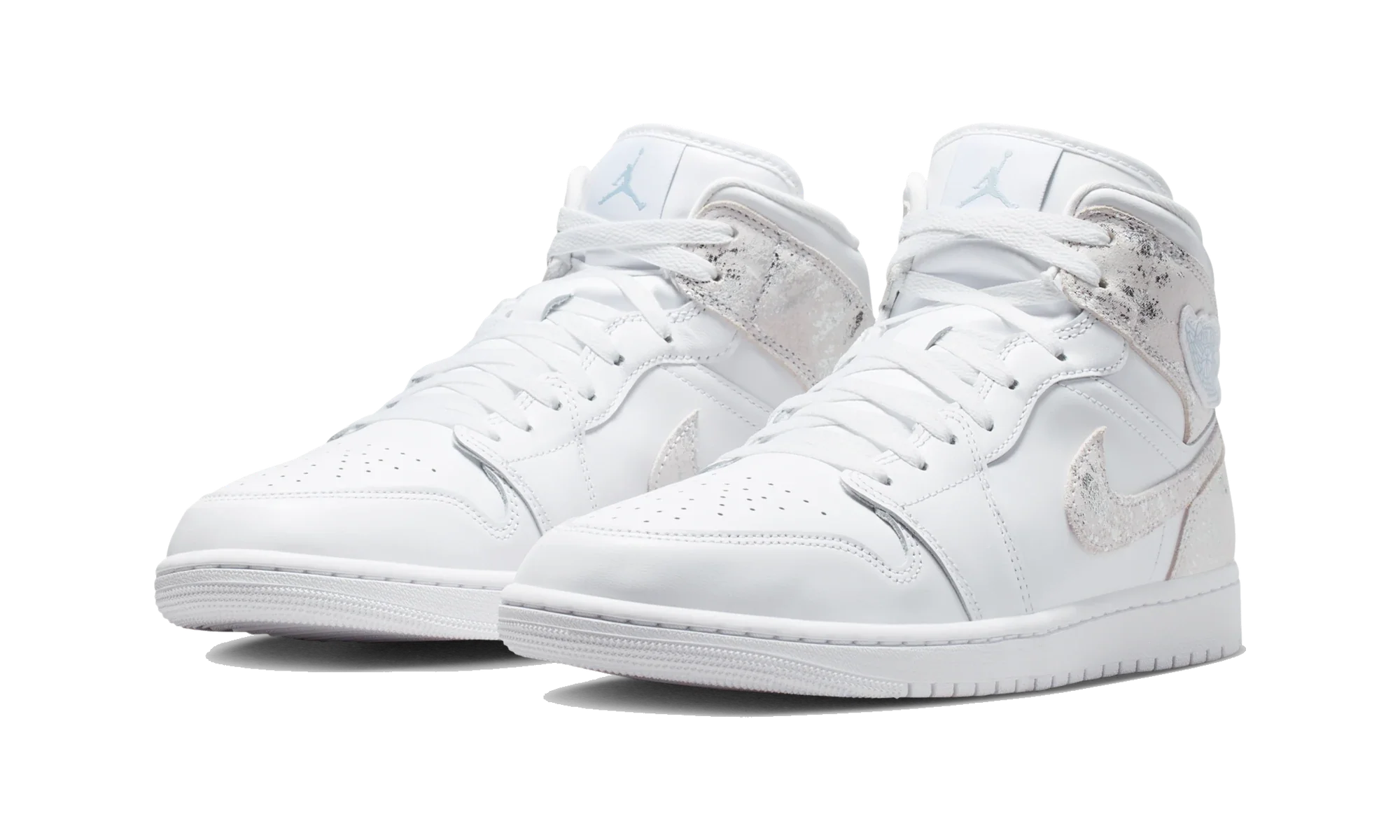 Air Jordan 1 Mid SE Distressed White Field Silver