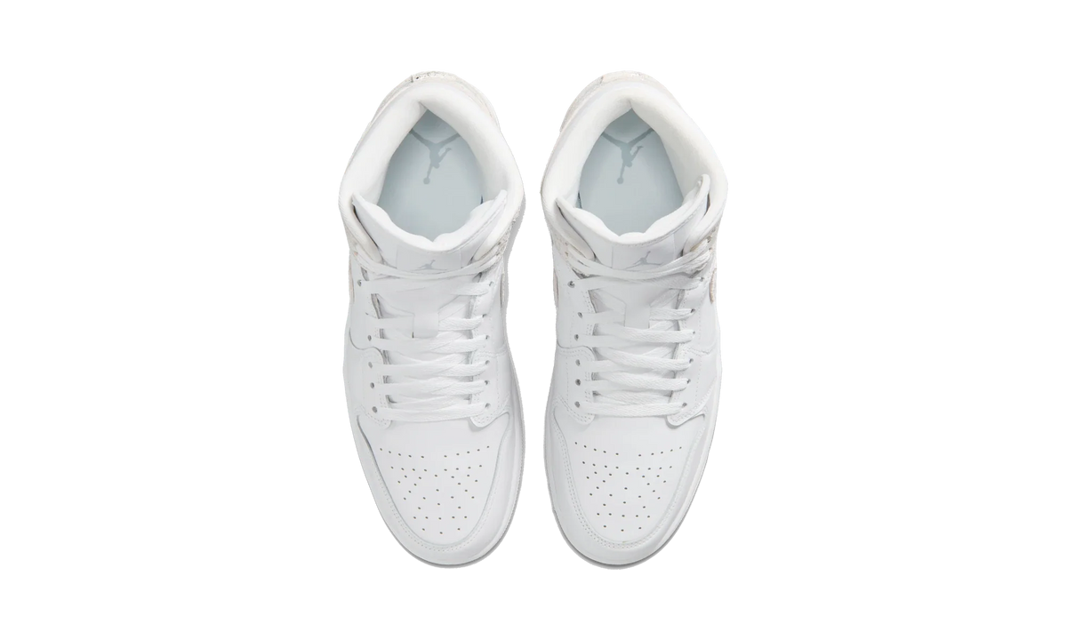 Air Jordan 1 Mid SE Distressed White Field Silver