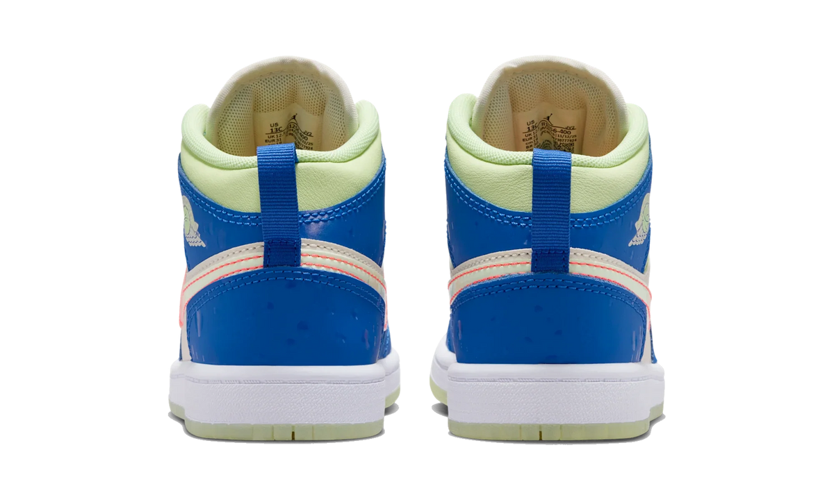 Air Jordan 1 Mid SE Game Royal Barely Volt Infrared (PS)