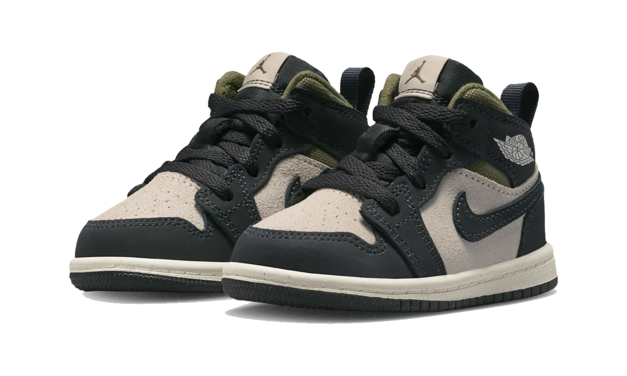 Air Jordan 1 Mid SE Off Noir Medium Olive (TD)