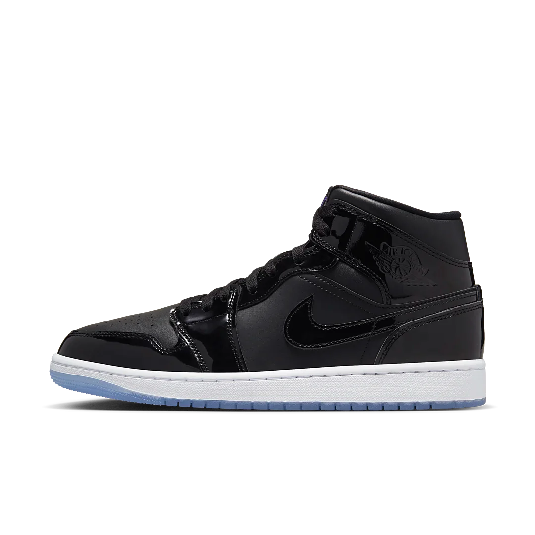 Air Jordan 1 Mid SE Space Jam, Black/Dark Concord-White (DV1308-004 / DV1337-004)